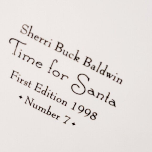 Lang Wise Christmas Collectibles Sherri Buck Baldwin Time For Santa Figurine - Picture 6 of 7